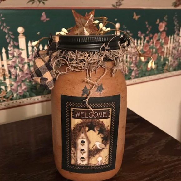 Other - Fall Welcome Mason Jar